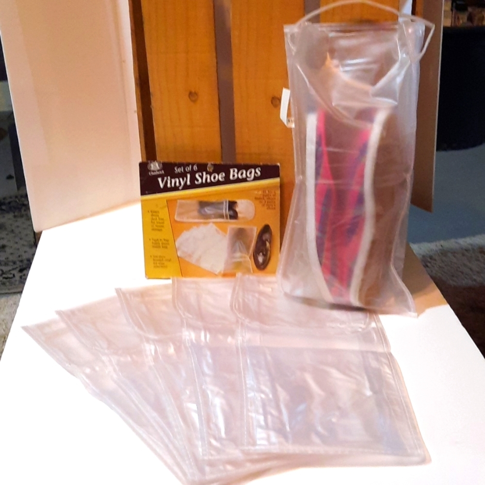 Vinyl shoe bags